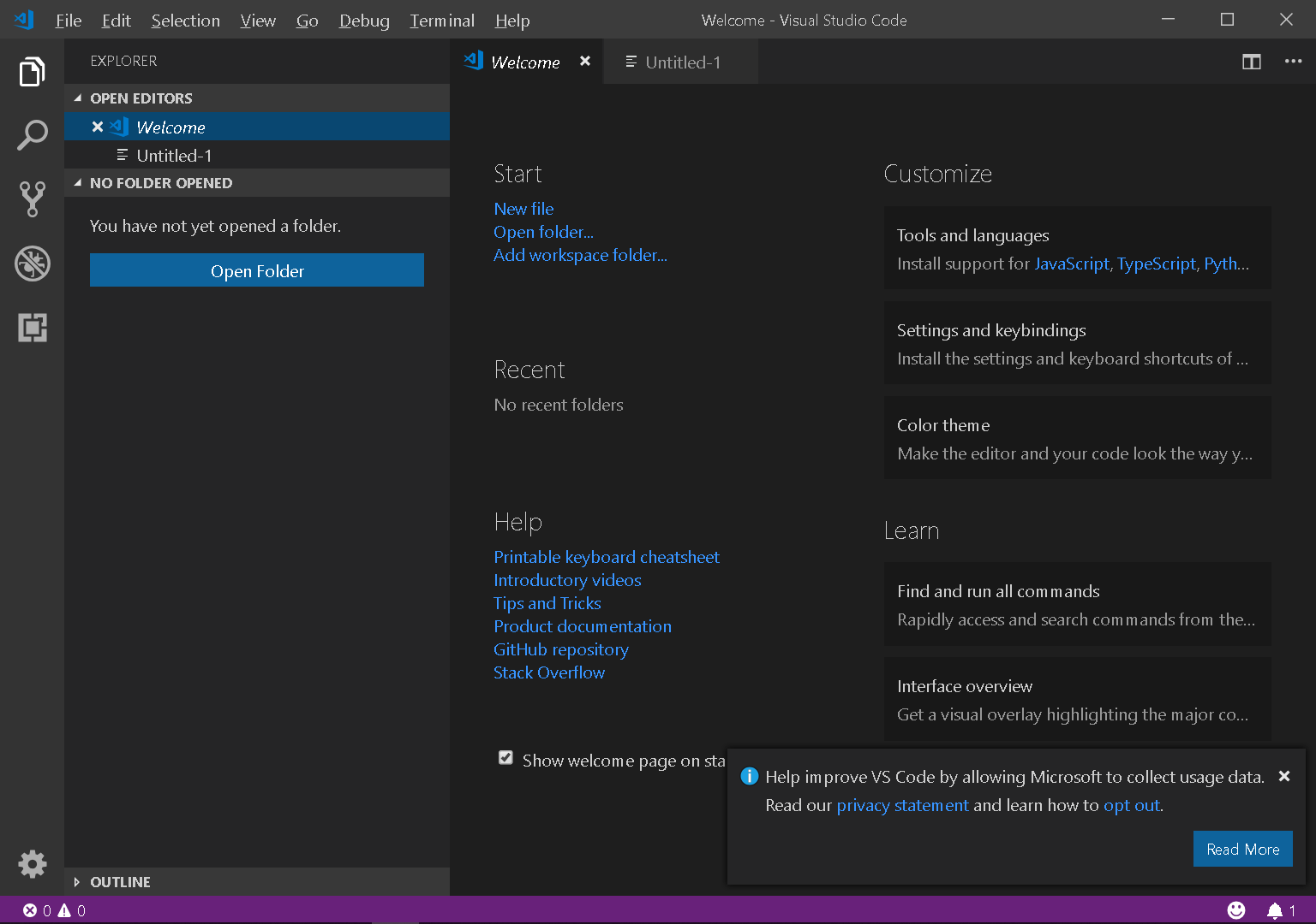 Guías de Visual Studio Code Buscar Tutorial