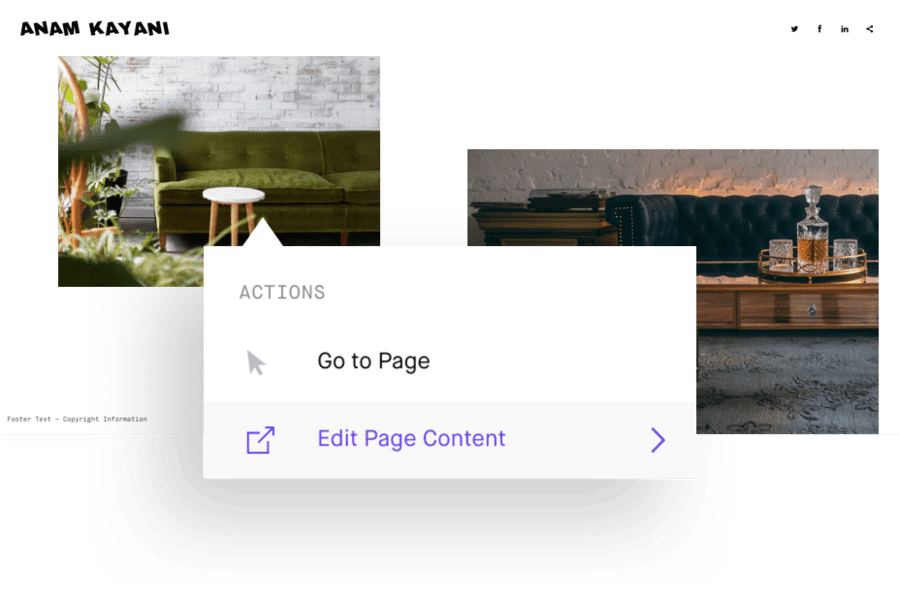 Create an Interior Design Online Portfolio site Instantly Format