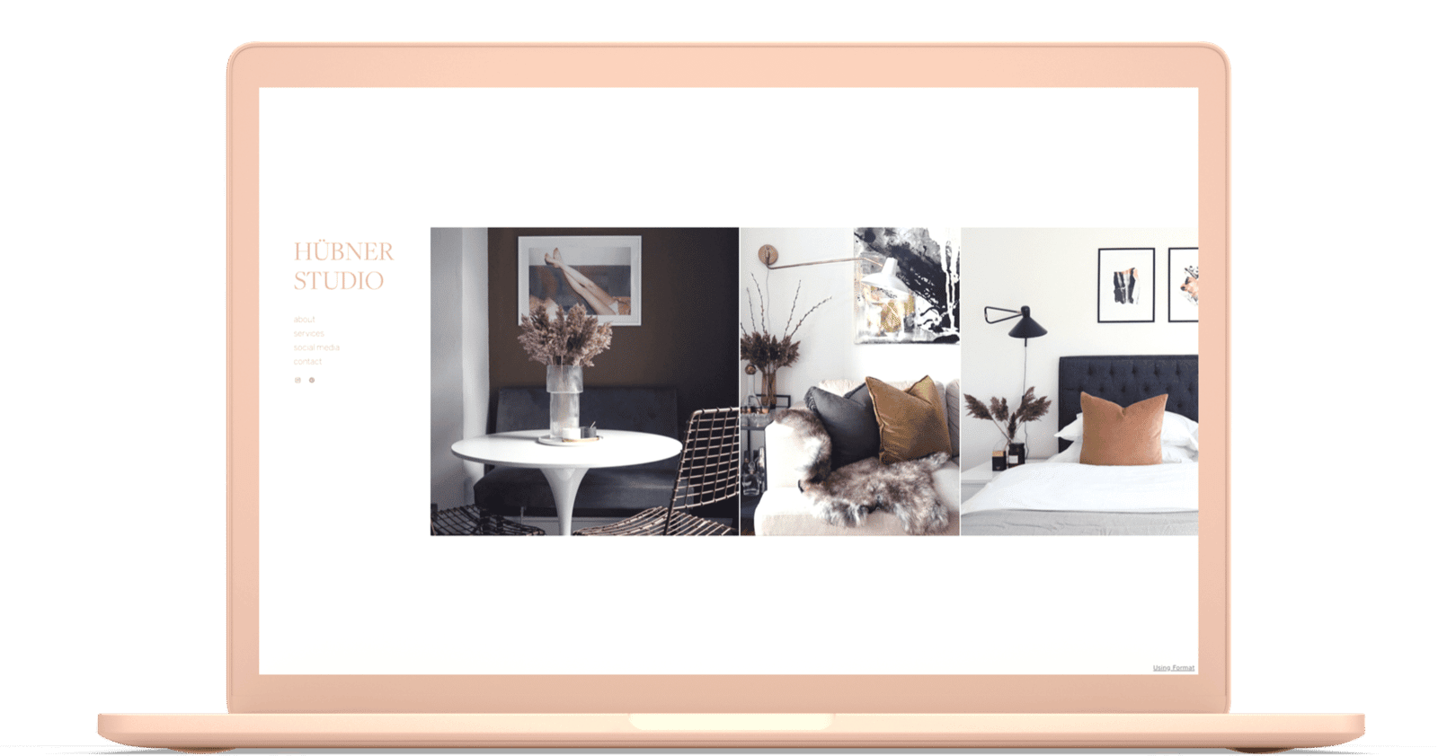 Create an Interior Design Online Portfolio site Instantly Format