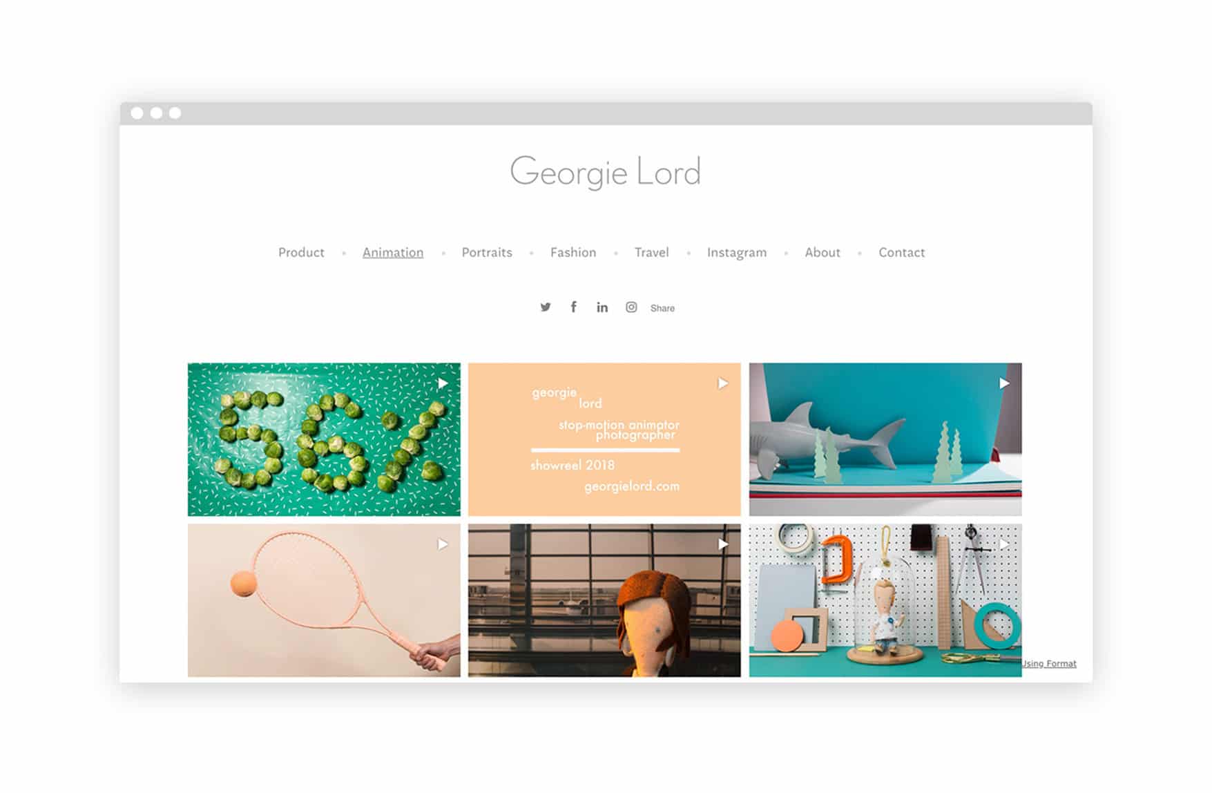 Top 160 + Animation portfolio examples