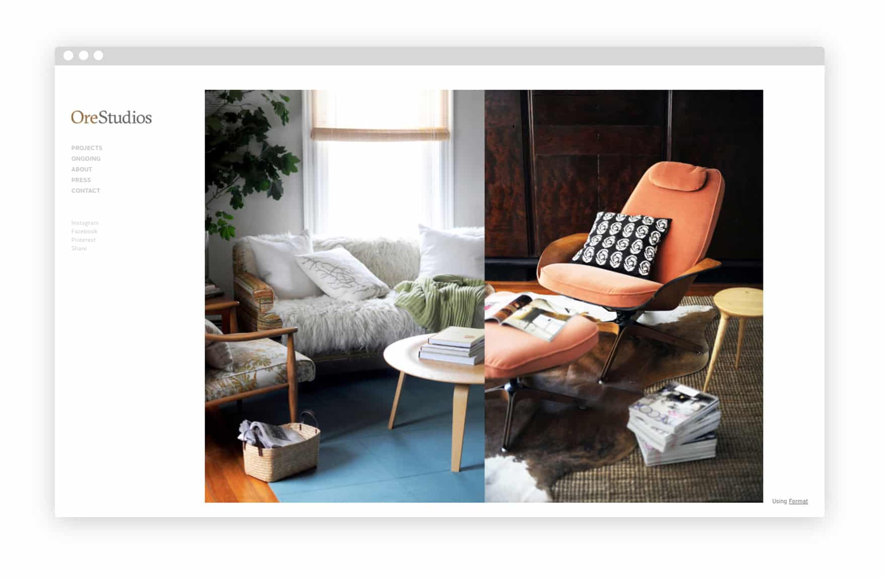 10+ Interior Design Portfolio site Examples We Love Format