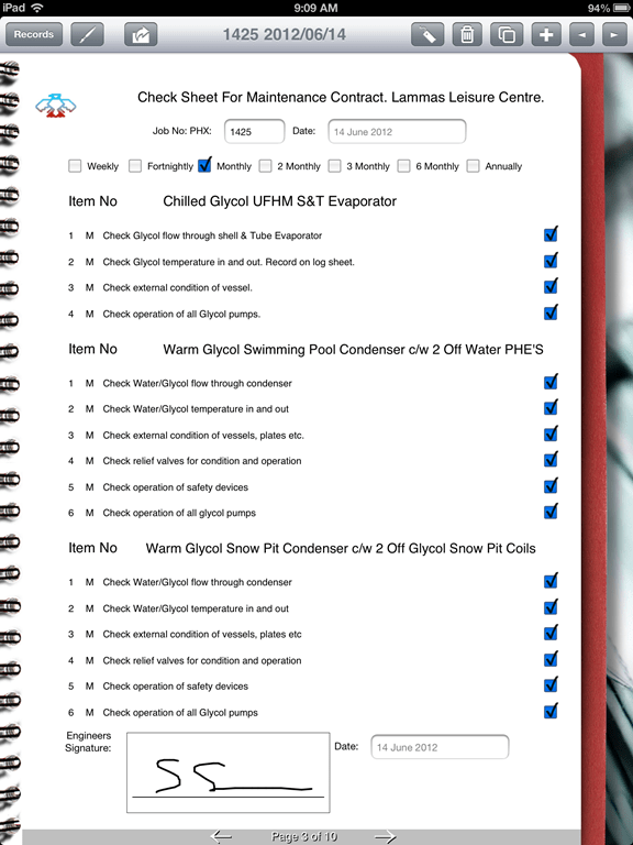 Refrigeration Supplier uses iPad for Maintenance Inspections Form