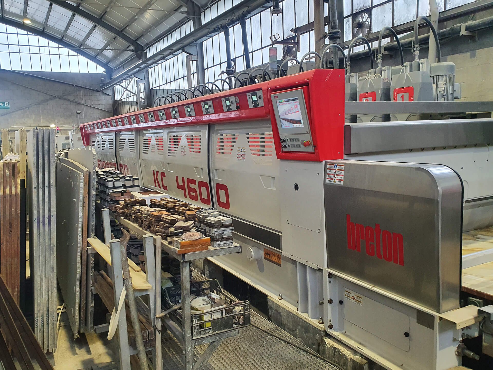 Breton KG4600 granite slab polishing machine Formenti Service