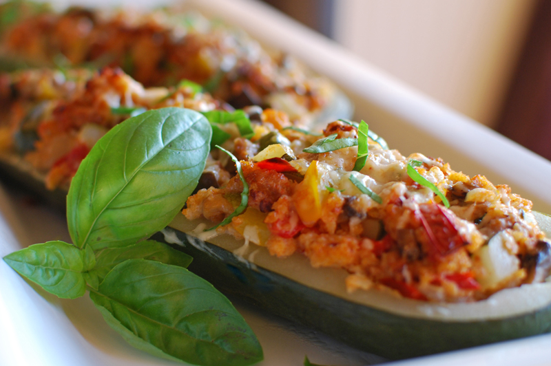 Stuffed Zucchini with Italian Sausage — Former Chef