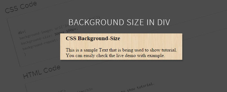 Background Image Size CSS Property FormGet