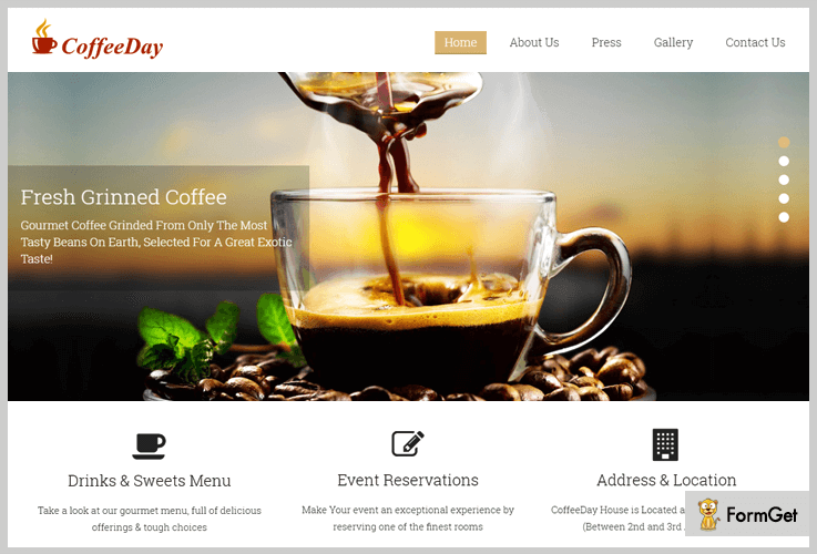 5+ Coffee Shop WordPress Themes (Free and Paid) FormGet