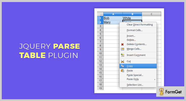 4+ Free jQuery Spreadsheet Plugins 2021 FormGet