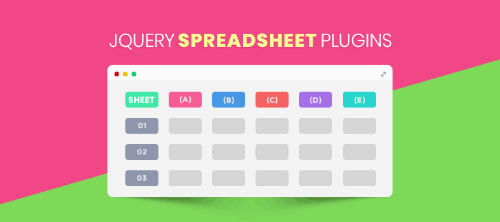 4+ Free jQuery Spreadsheet Plugins 2021 FormGet