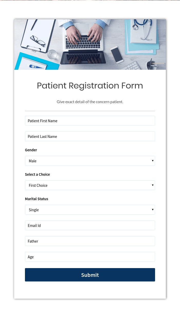 Patient Registration Form For Medical Clinics & Hospitals FormGet
