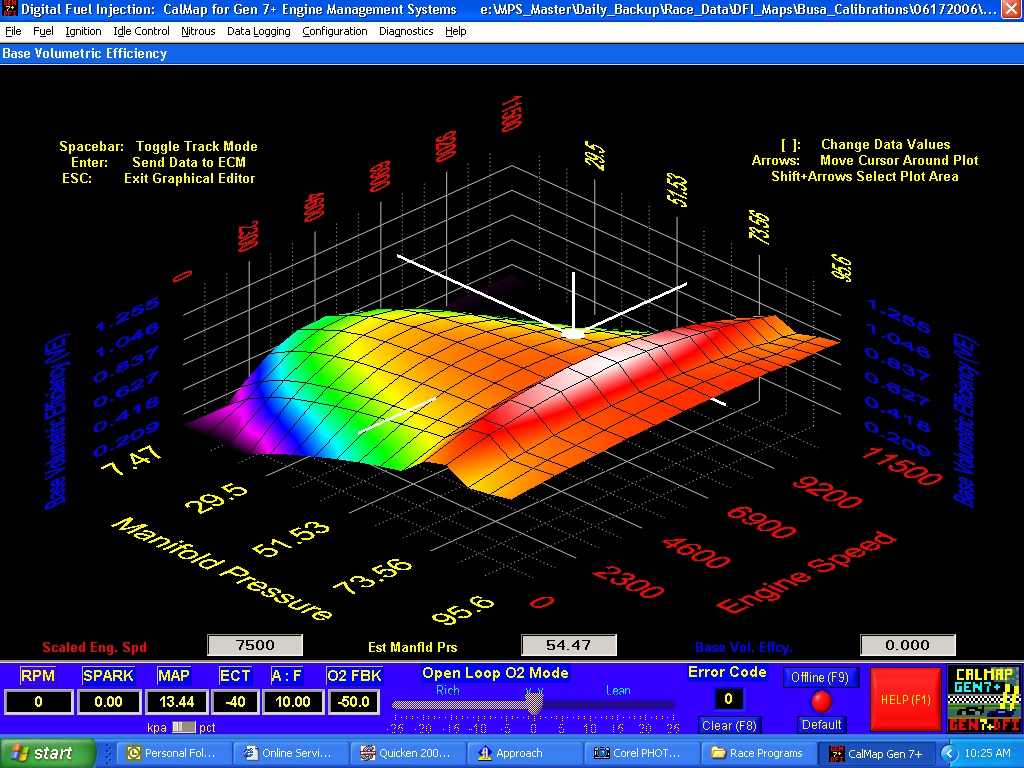 Fuel Map or Fuel Table