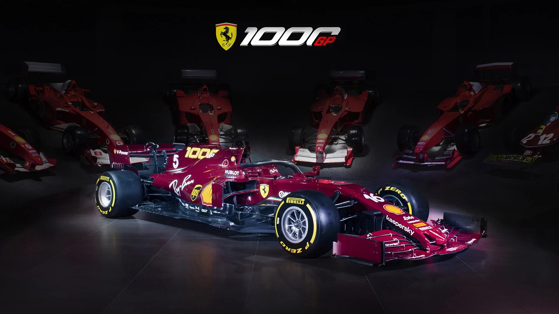 Ferrari unveil retro burgundy livery for 1000th Grand Prix ...