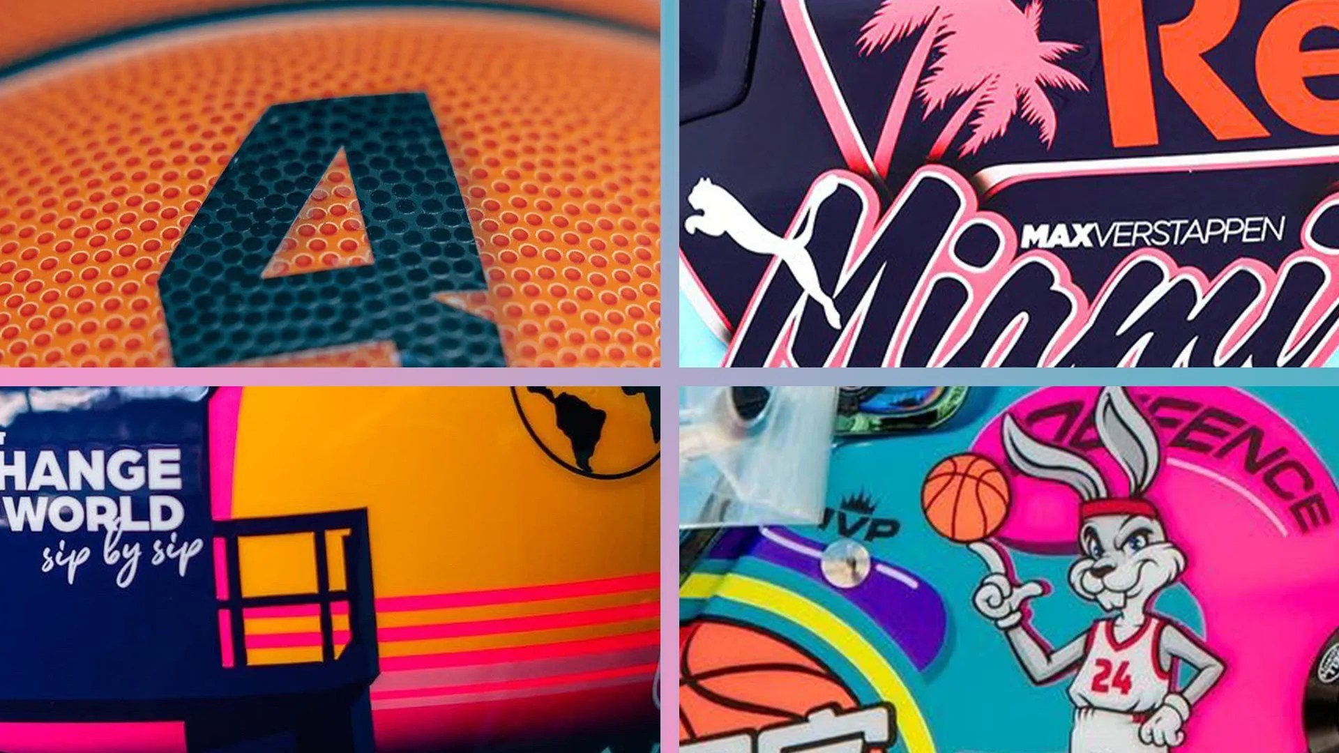 GALLERY View special Miami Grand Prix helmet designs from Norris, Zhou