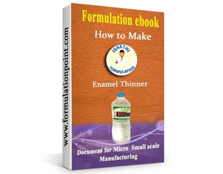 How to make Enamel Thinner Paint & Cleaning Product Formula