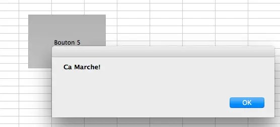 executer une macro VBA sur Excel en appuyant sur un bouton