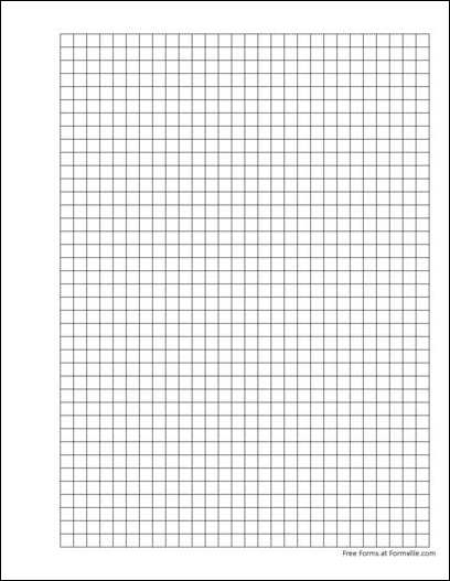 Free Punchable Graph Paper (4 Squares per Inch Solid Black) from Formville