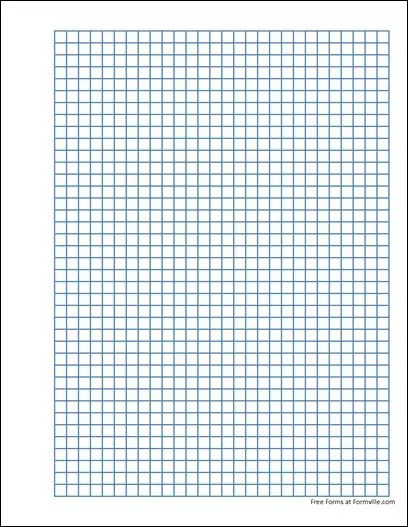 Free Punchable Graph Paper (4 Squares per Inch Heavy Blue) from Formville