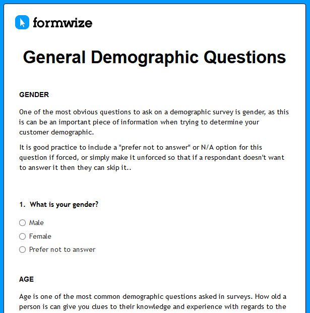 Formwize Examples