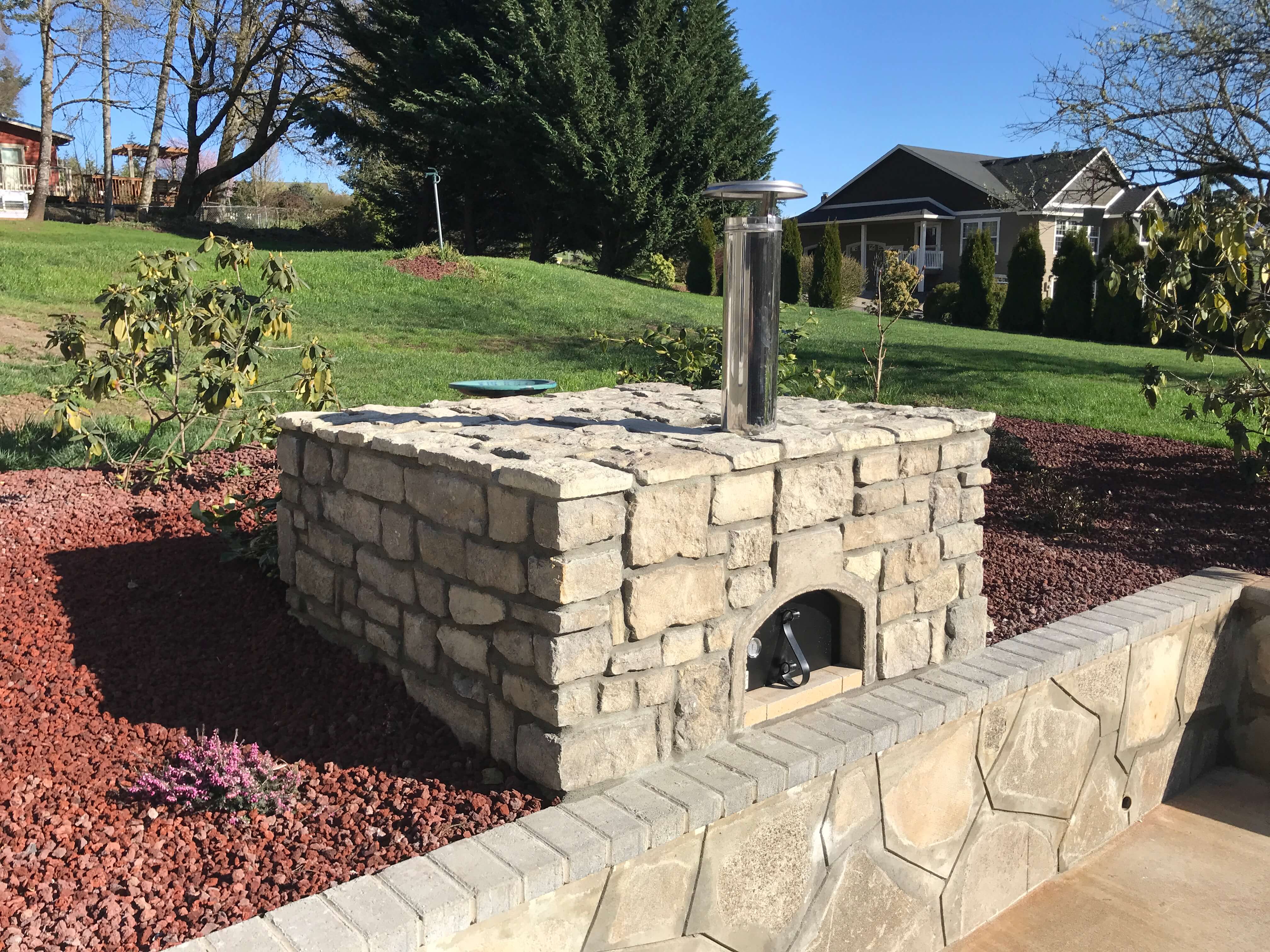 Stan D Modular Pizza Oven Kit with Stone Forno Bravo. Authentic Wood