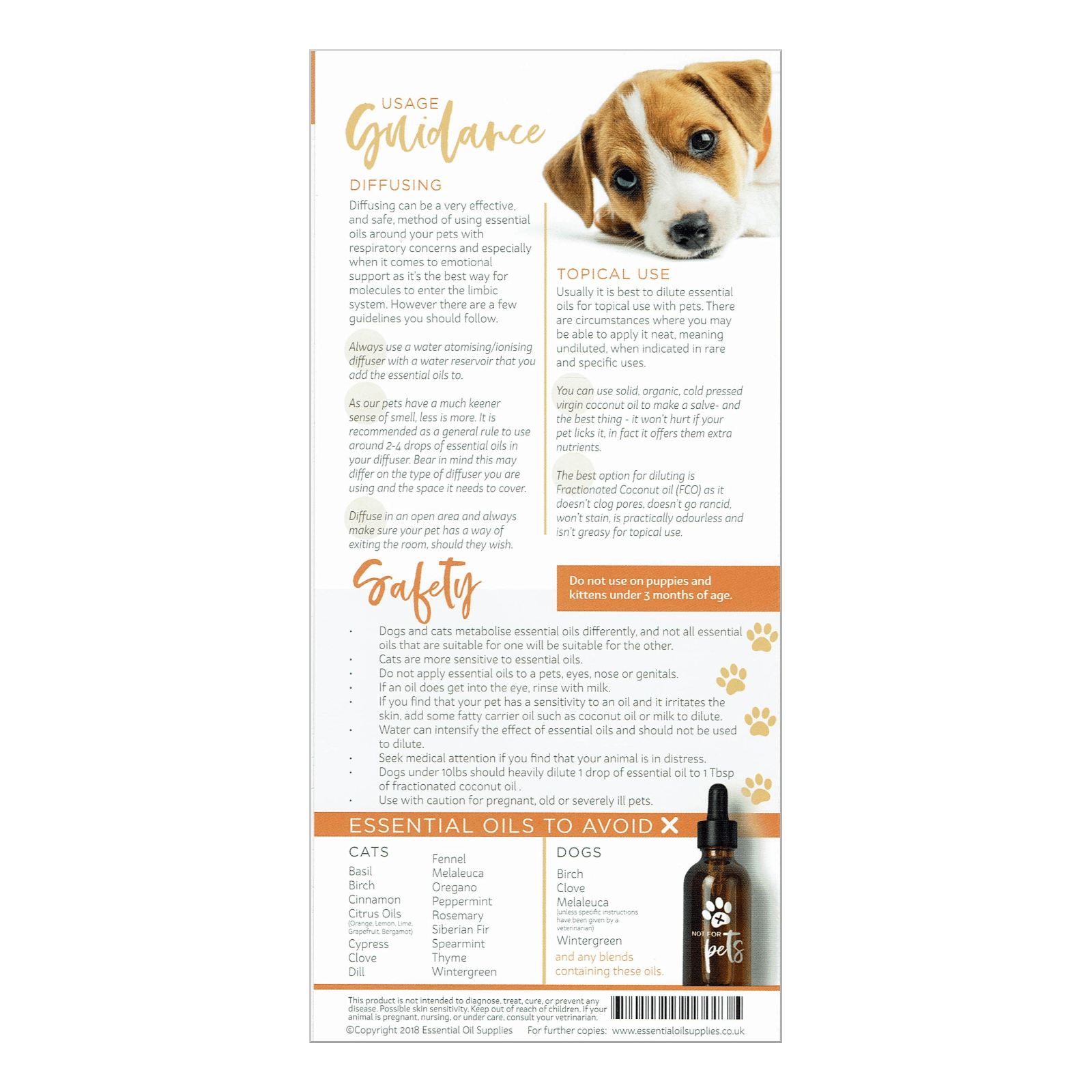 What Oils Are Safe To Diffuse Around Dogs