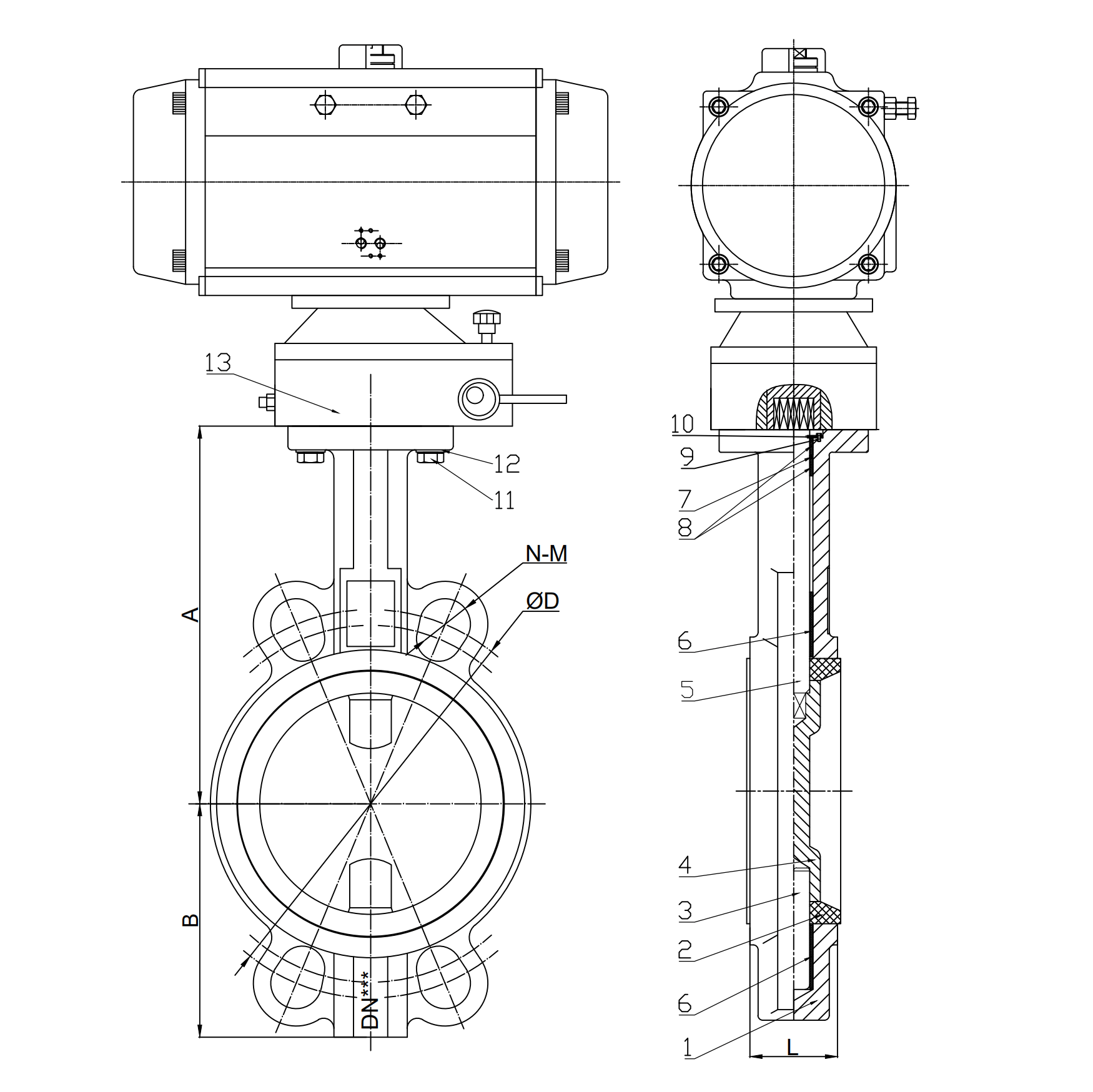 China China wholesale Wafer Type Valve - FN1-BV1W-1P (Wafer Butterfly