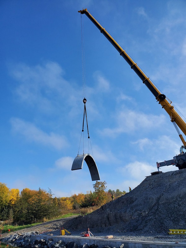 Precast Arch Bridge Installed in Bridport, VT Fort Miller Precast
