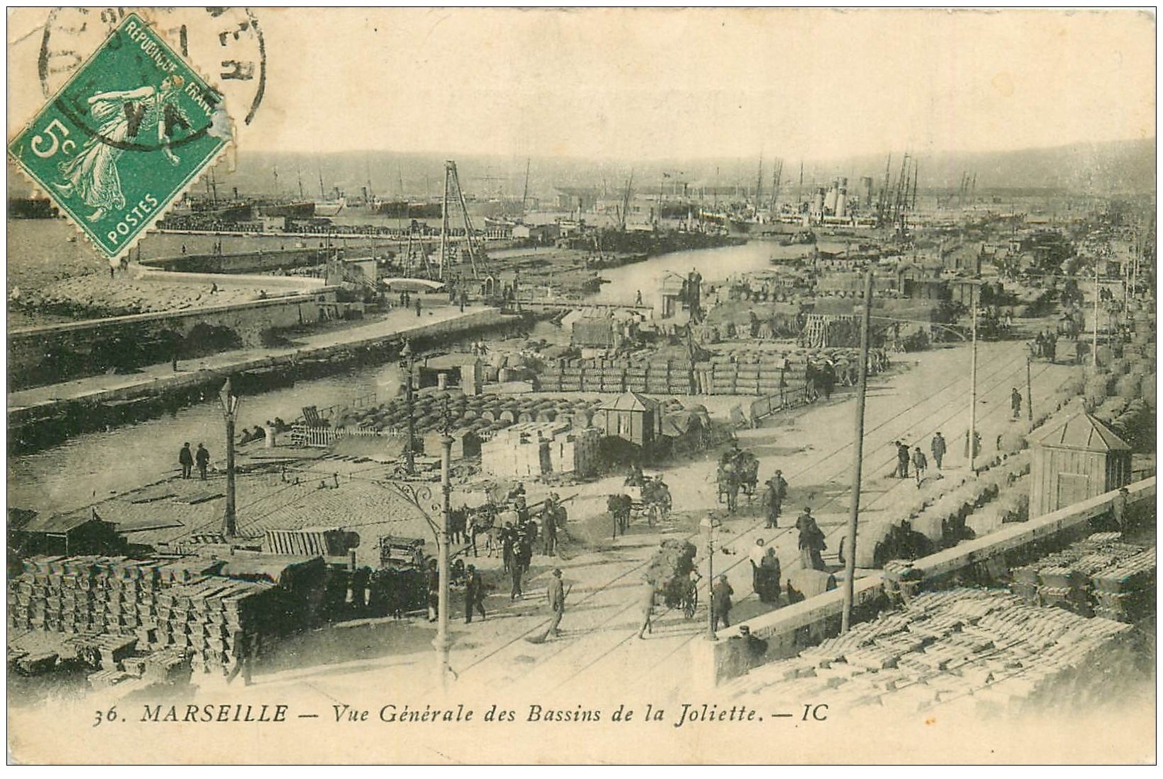 13 MARSEILLE. Bassins de la Joliette 1910