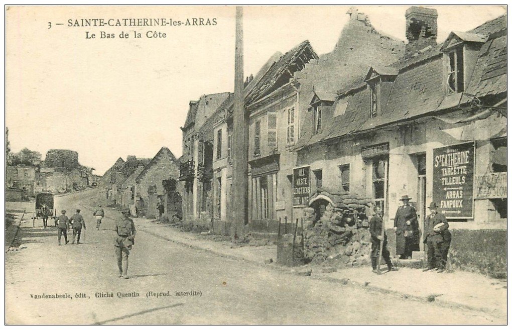 62 SAINTCATHERINELESARRAS. Epicerie le Bas de la Côte 1925