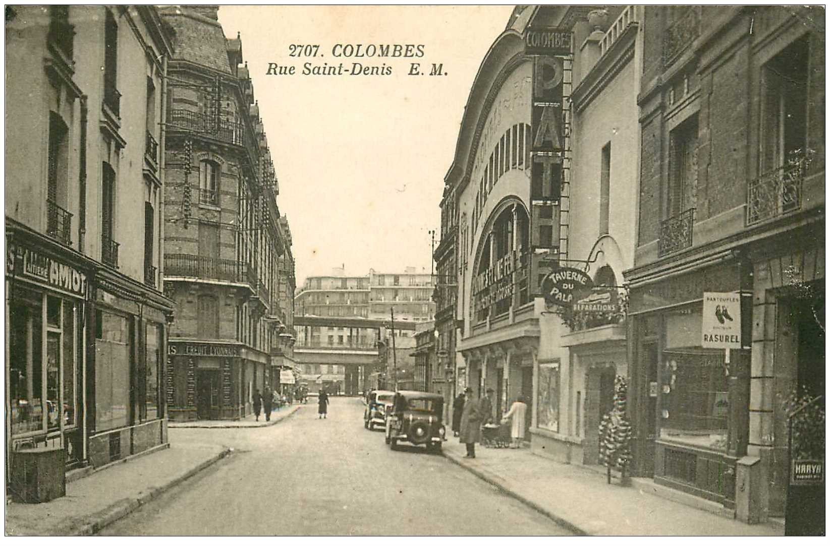 92 COLOMBES. Cinéma Pathé rue Saint Denis 1937 Banque Crédit Lyonnais