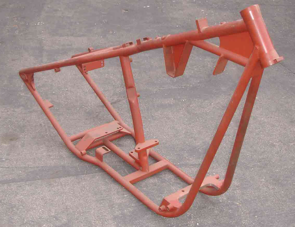 Motorcycle frames, motorcycle chassis, rolling chassis