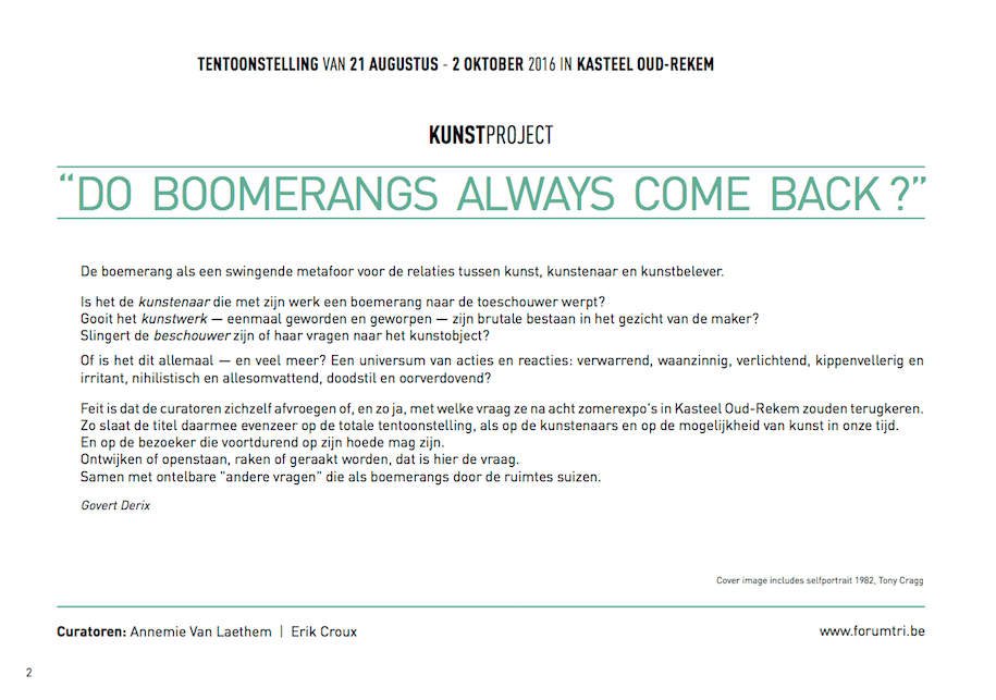 "DO BOOMERANGS ALWAYS COME BACK?" nl.forumtri.be