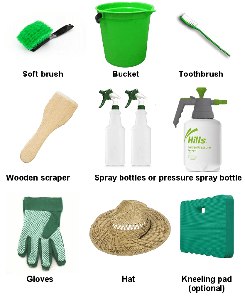 Cleaning Equipment Friends of South Brisbane Cemetery