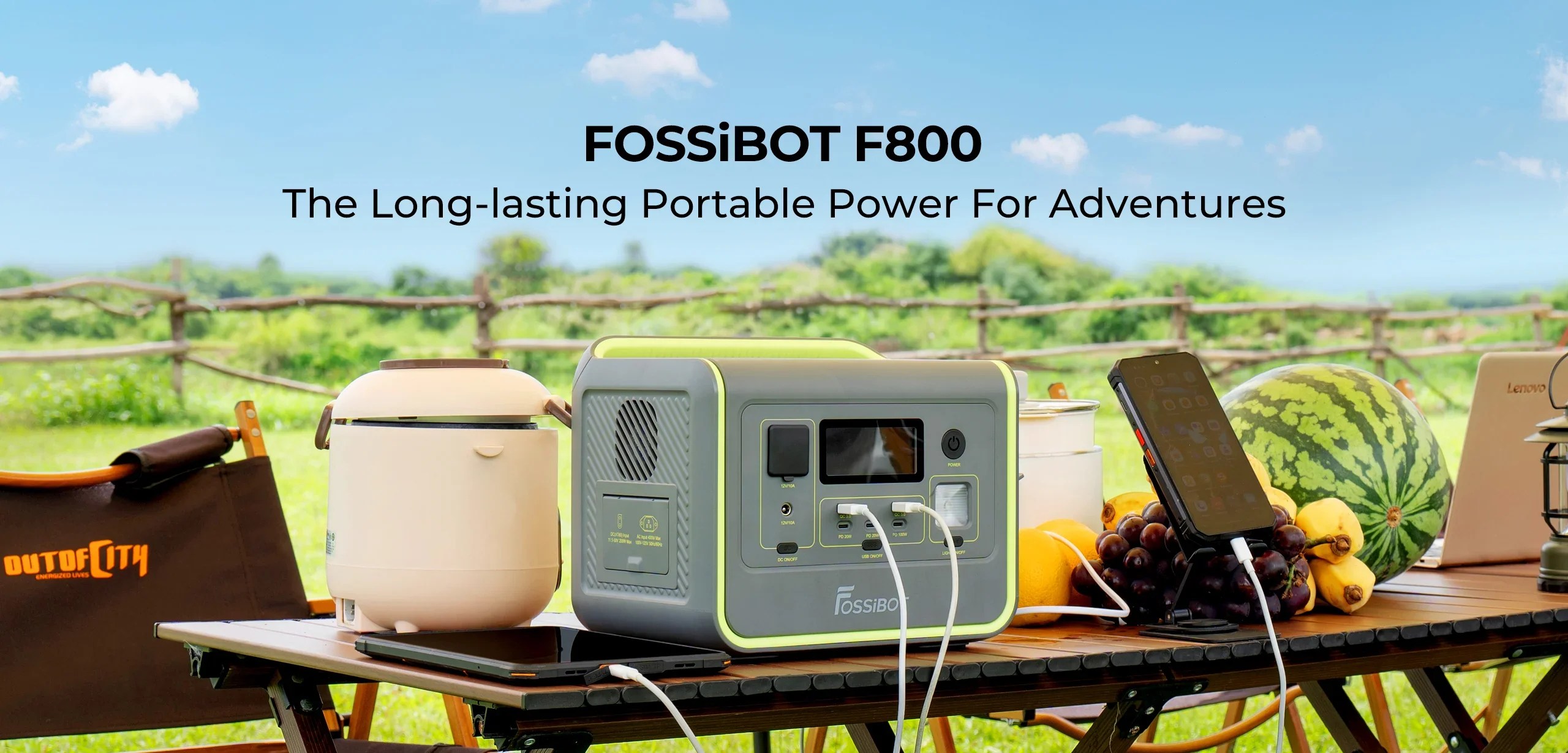 FOSSiBOT F800 Portable Power Station | 800W 512Wh