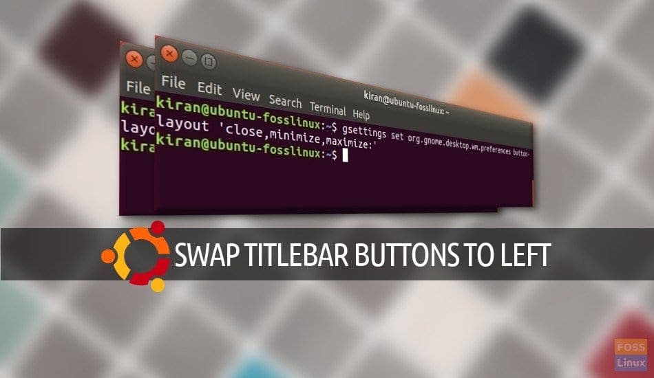 How to move the window titlebar buttons to left in Ubuntu 17.10