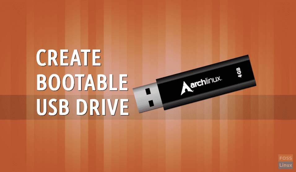 How to create bootable Arch Linux USB drive on Ubuntu