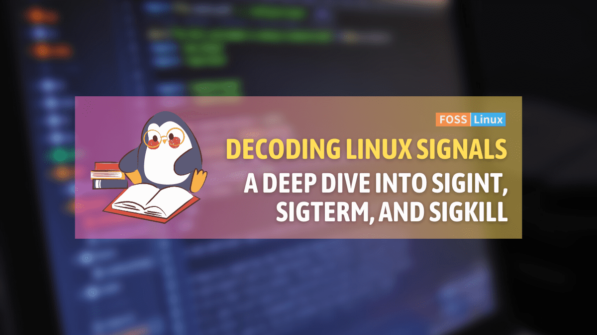 Linux Signals Understanding SIGINT, SIGTERM, and SIGKILL
