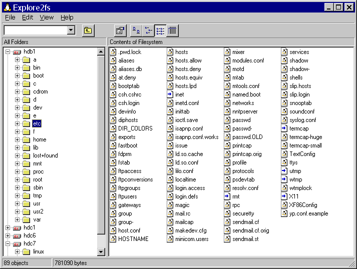 Tools to Access The Linux File System from Windows