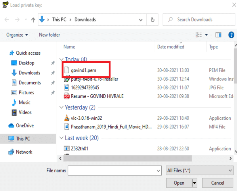How to Convert PEM to PPK using puttygen [2 Steps]
