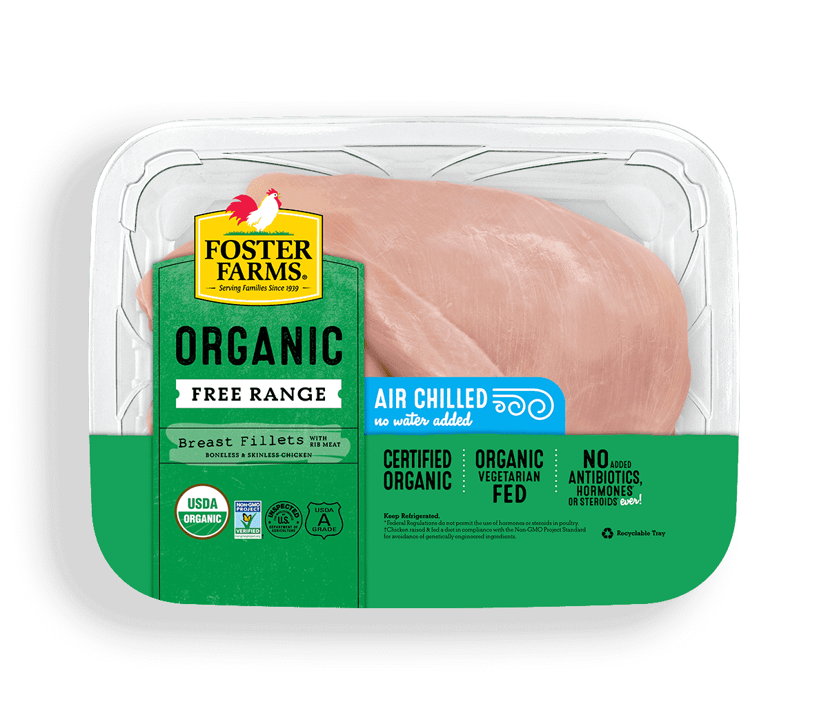 Organic Boneless Skinless Chicken Breast Fillets Products Foster Farms