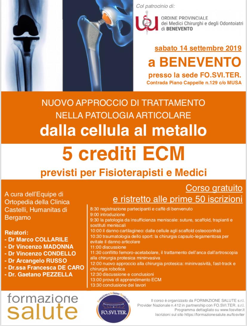 Corso Ortopedia 5 Crediti Ecm 14 Set. '19 - Fosviter - Ente Di Formazione Benevento 1091_x_828_jpg