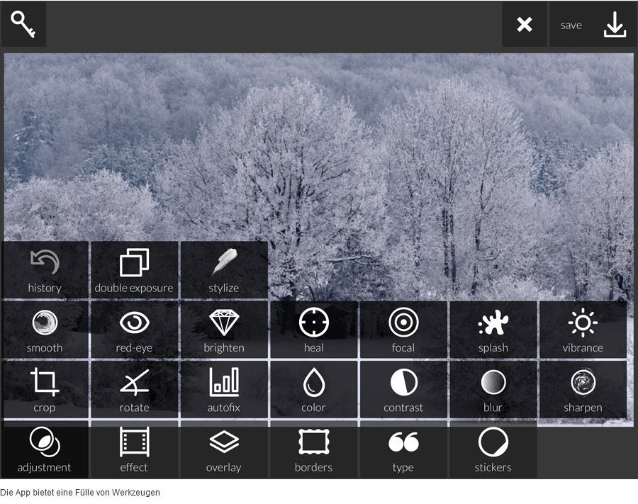 FotoApp Autodesk Pixlr Alles für die Bildbearbeitung in einer App