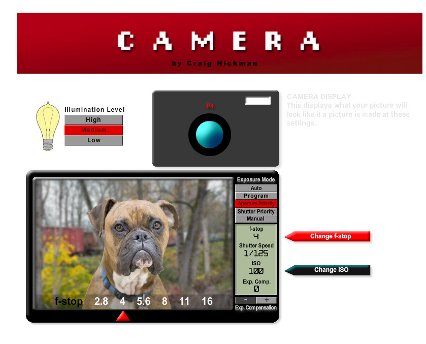 Simulator camera foto