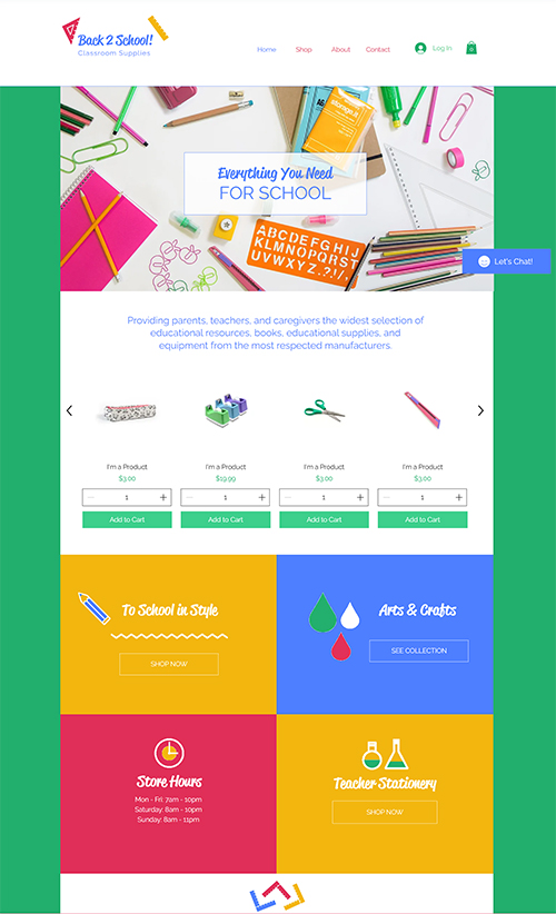 Arts & Crafts site Templates