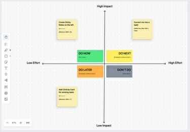 Free Impact Effort Matrix Templates