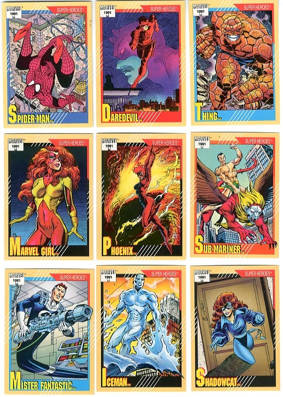 1991 Marvel Trading Cards Sold Details Four Color Comics