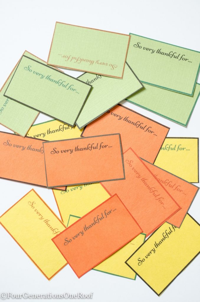 Free Thankful Tags {Fall Printable} Four Generations One Roof
