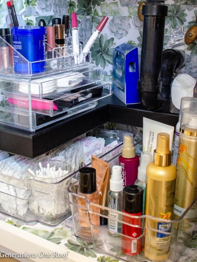 Bathroom Under Sink Shelf Idea Four Generations One Roof Blog