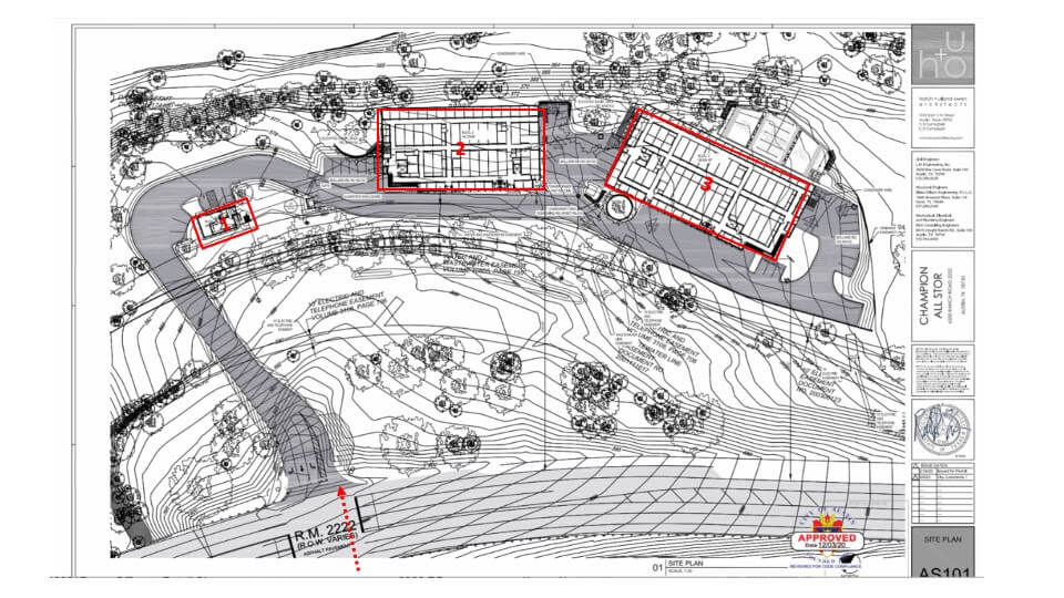 New storage unit project with road improvements Four Points News