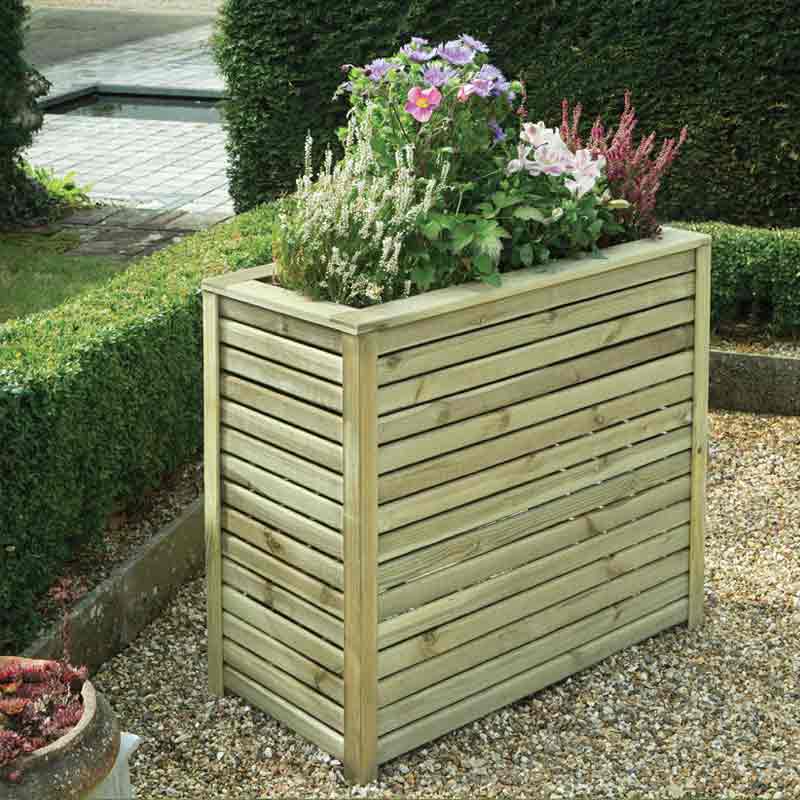 Slatted Rectangular Planter Garden Planters Ashford Kent