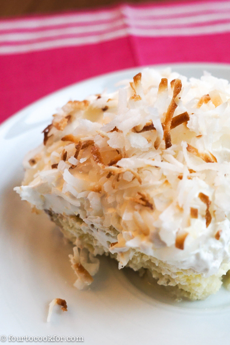 Coconut Poke Cake Four to Cook For