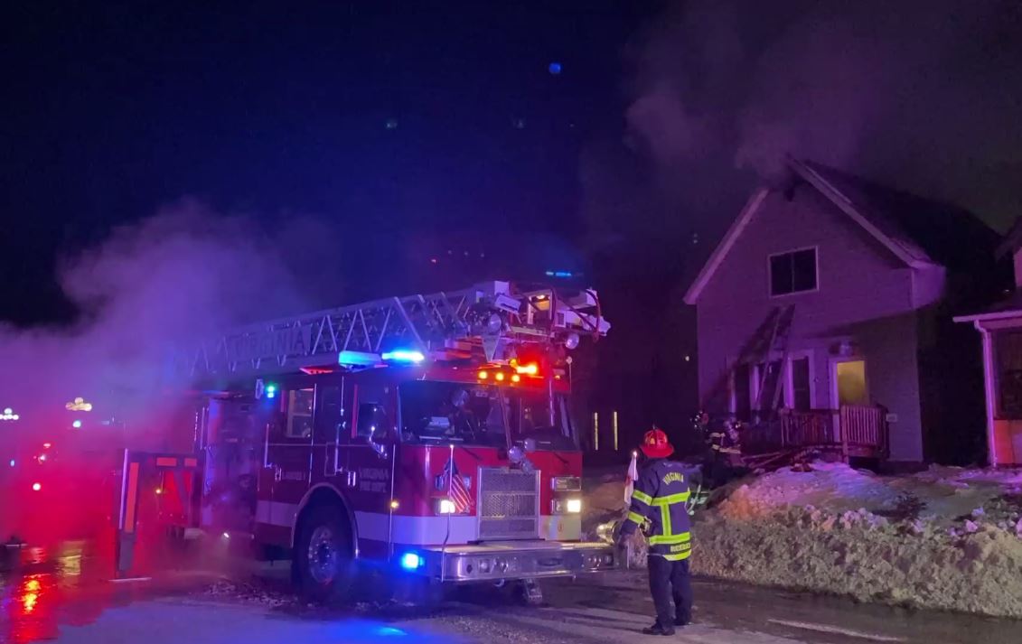 Firefighters Get Simultaneous Calls For House Fires in Virginia, Eveleth